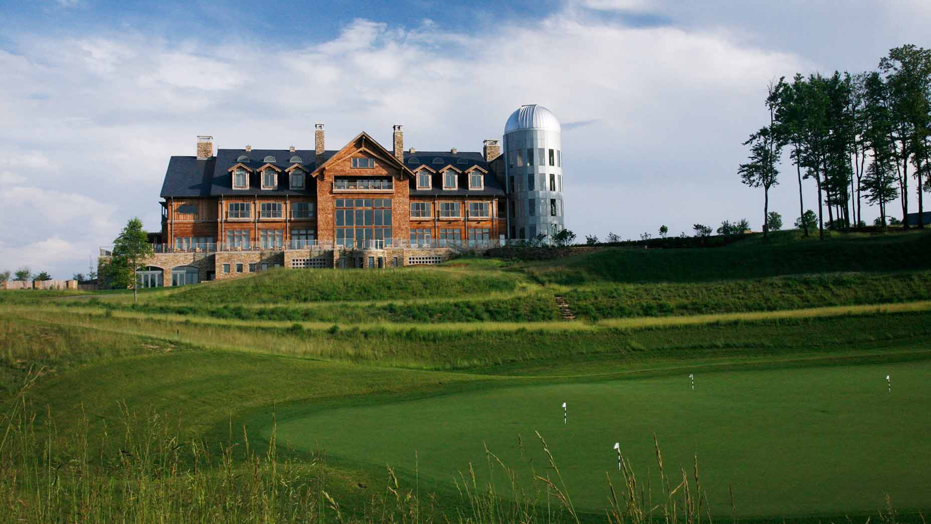 primland's massive clubhouse and lodge