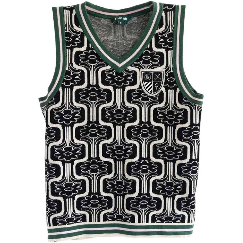 Fore All Women's Jen Sweater Vest with Patch