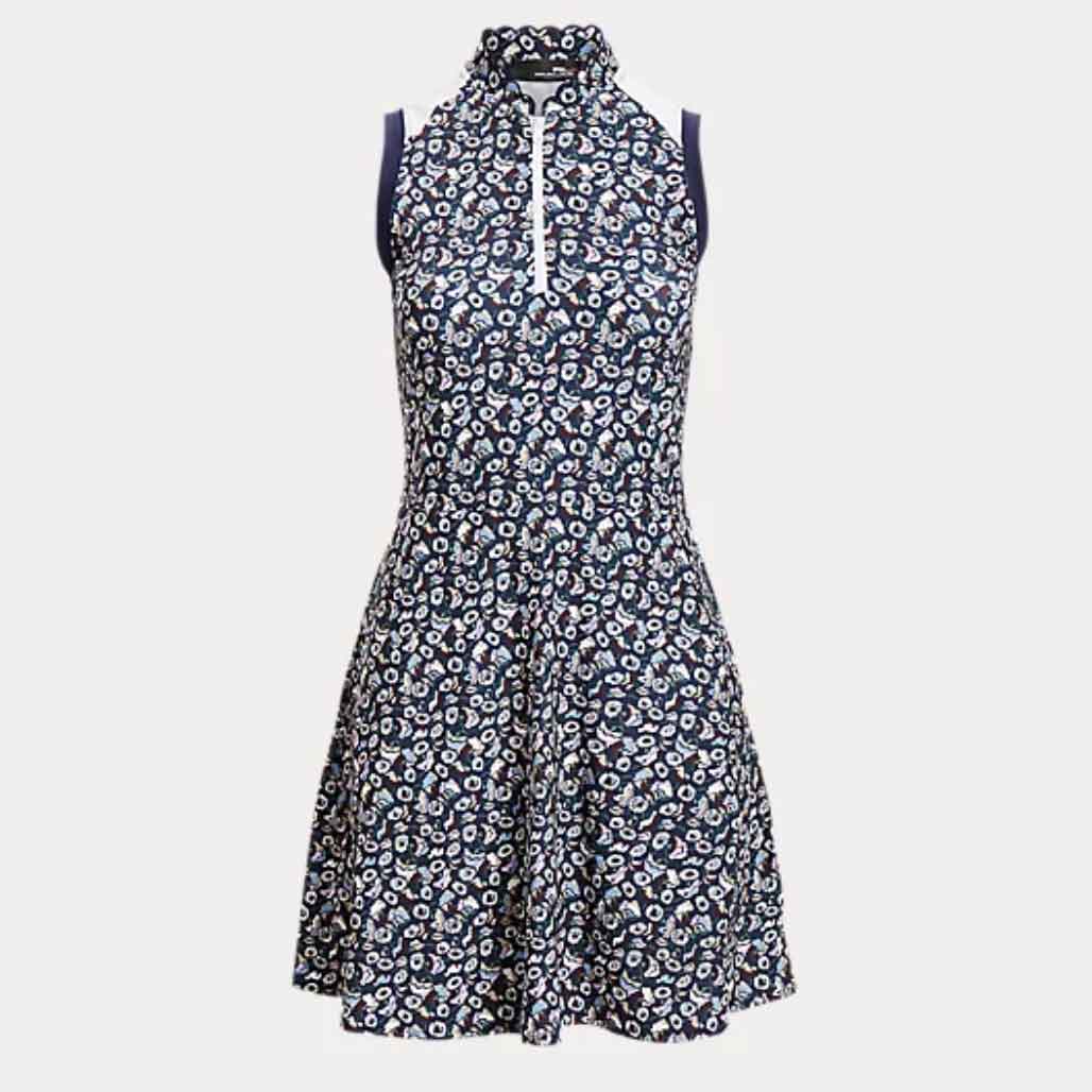 RLX Golf Floral Hybrid Mesh and Jersey Dress