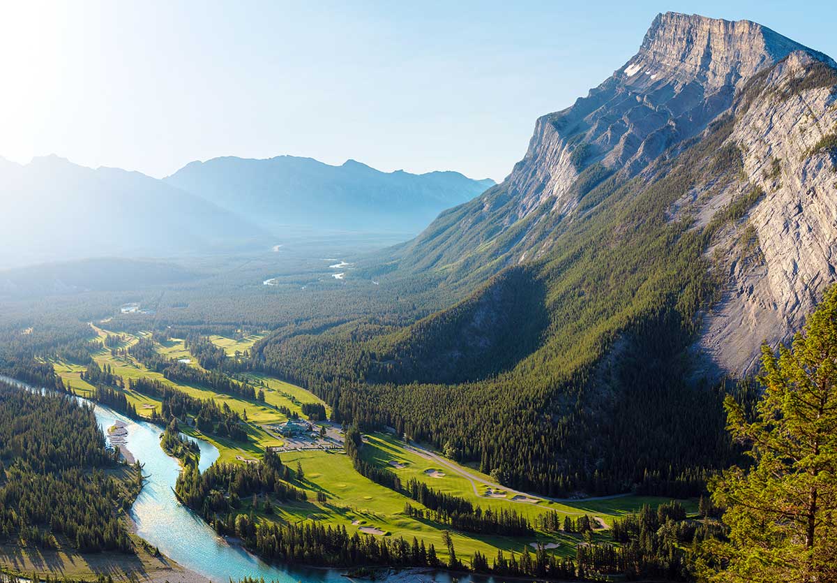 A view of the Fairmont Banff Springs Golf Course in Alberta.