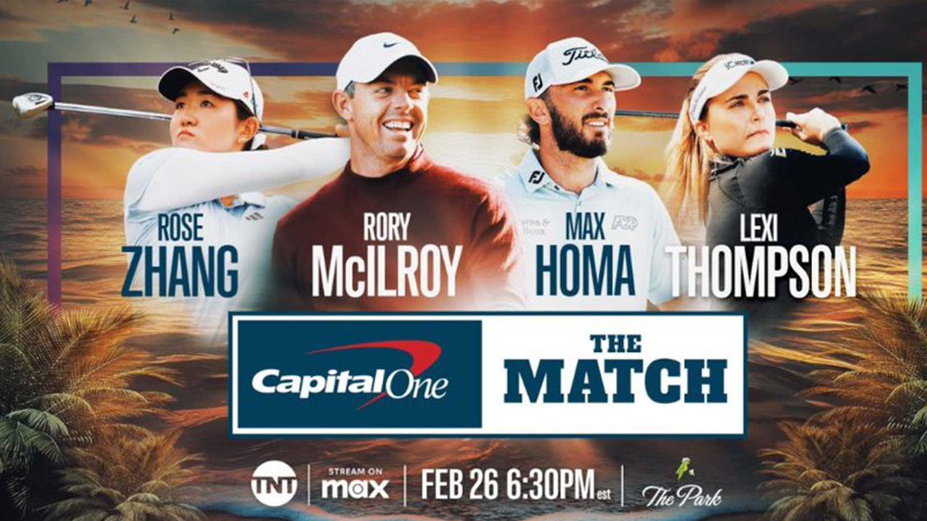 a promotional screen for the match