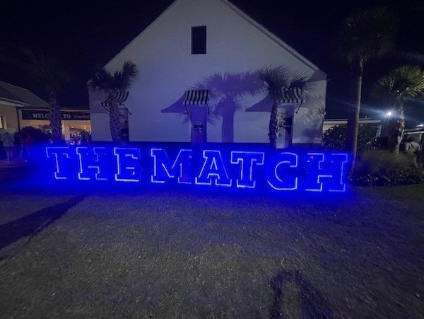 The Match lighted logo