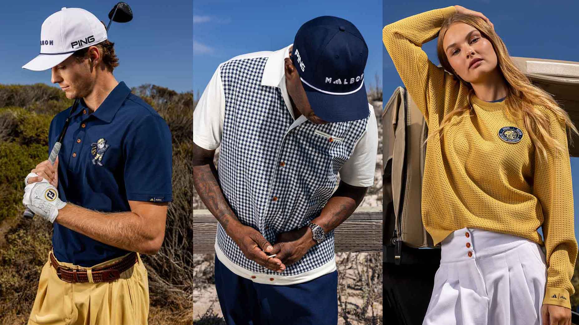 Adidas and Malbon's Crosby Collection is a gloriously retro capsule of gear that pays homage to the Pebble Beach Pro-Am's old-school origins.