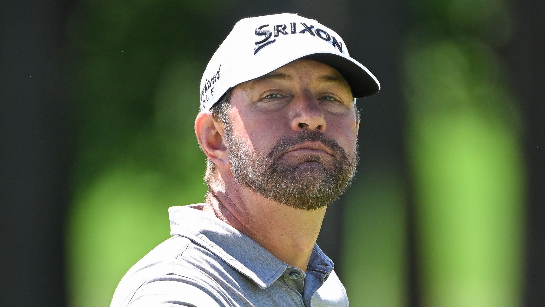 Lucas Glover stands on the second green during the third round of Wells Fargo Championship at Quail Hollow Club