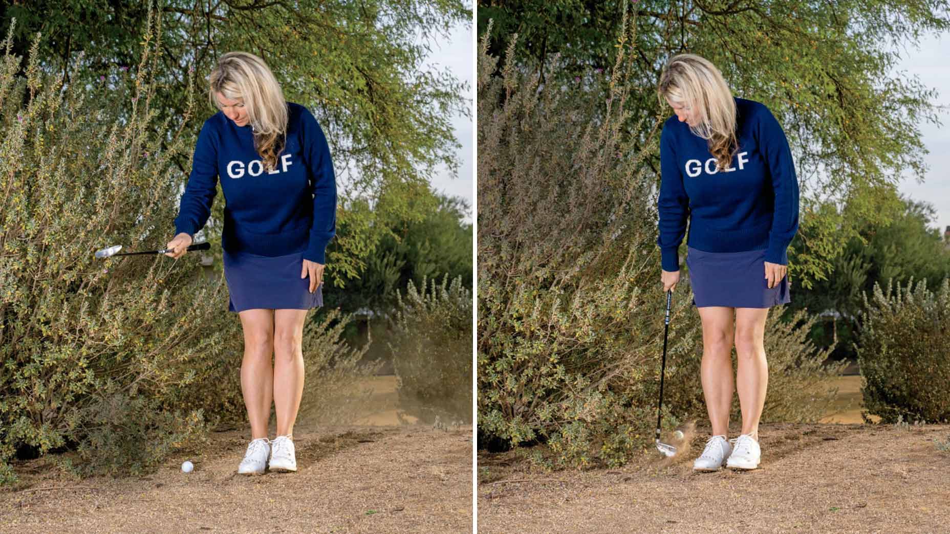 stef shaw demonstrates how to hit an escape shot