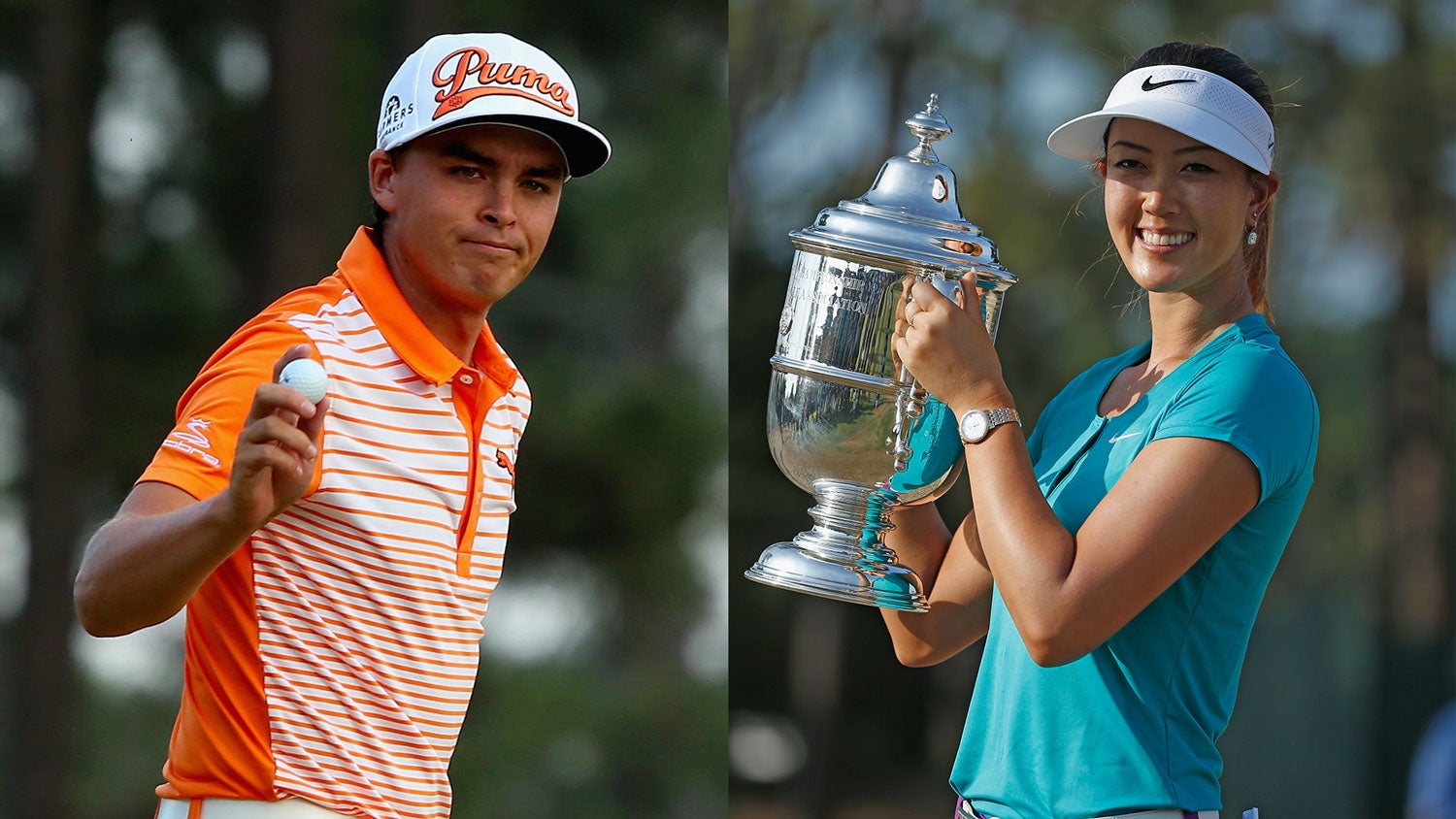 Rickie Fowler and Michelle Wie West at Pinehurst
