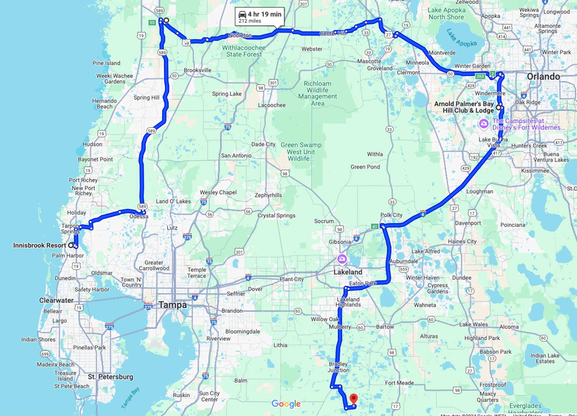 A golf road trip in florida.