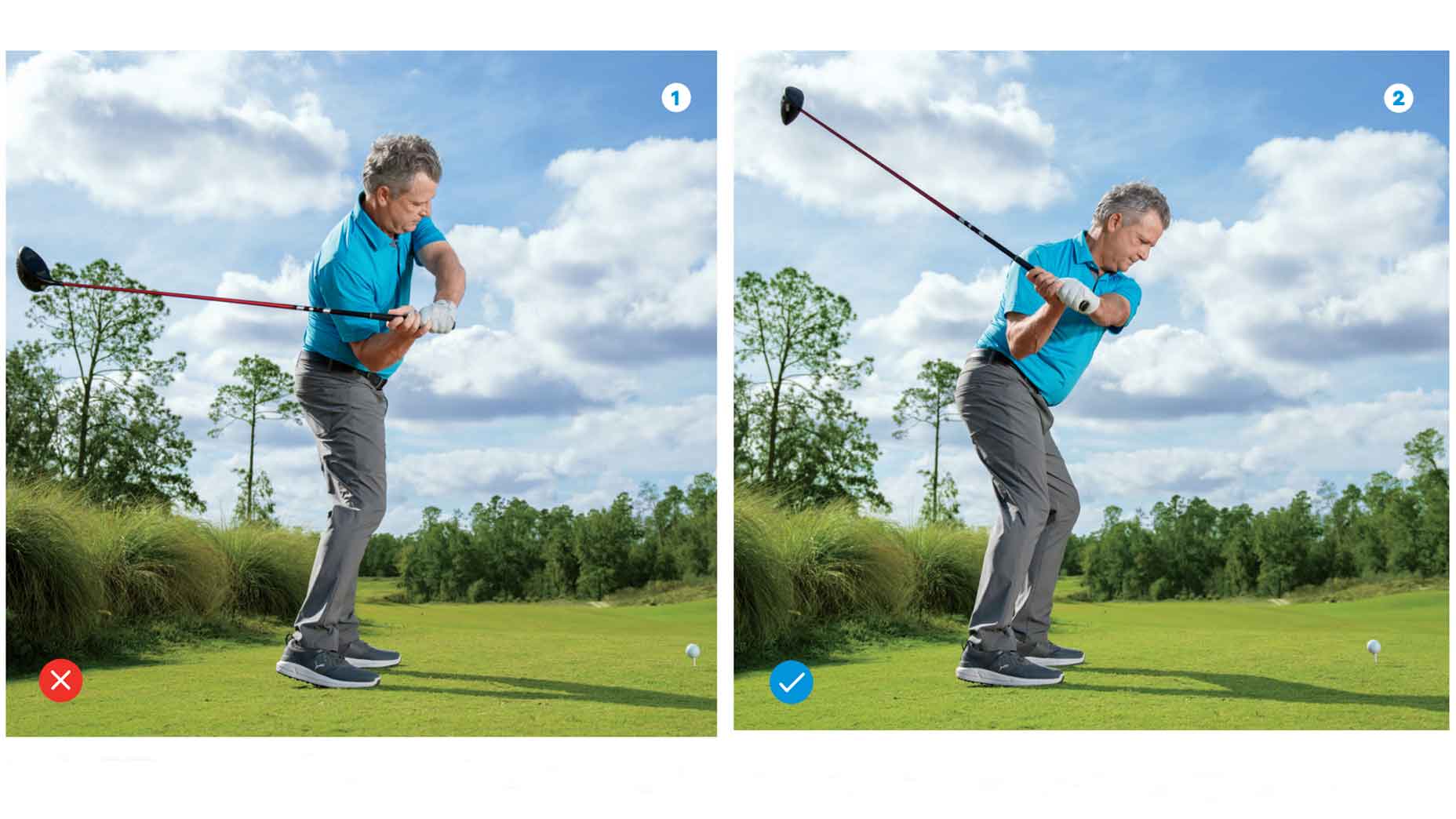 bernie najar demonstrates the right and wrong way to add swing speed