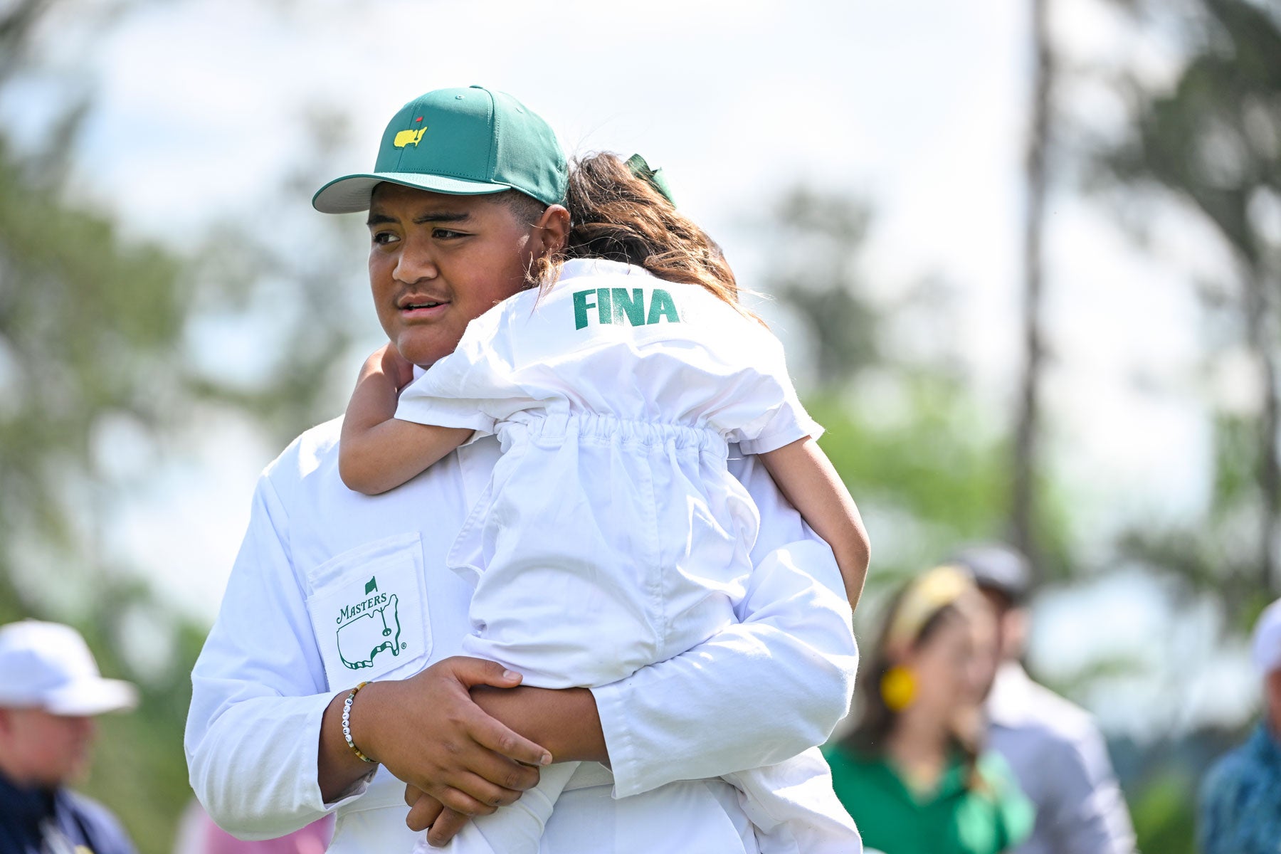 The Finau family at the Par-3 Contest