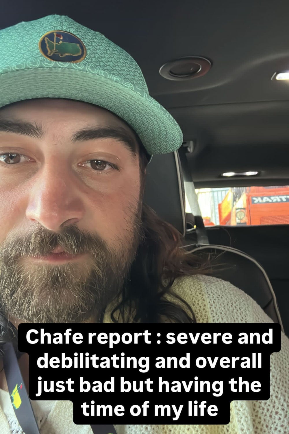 Noah Kahan at the Masters