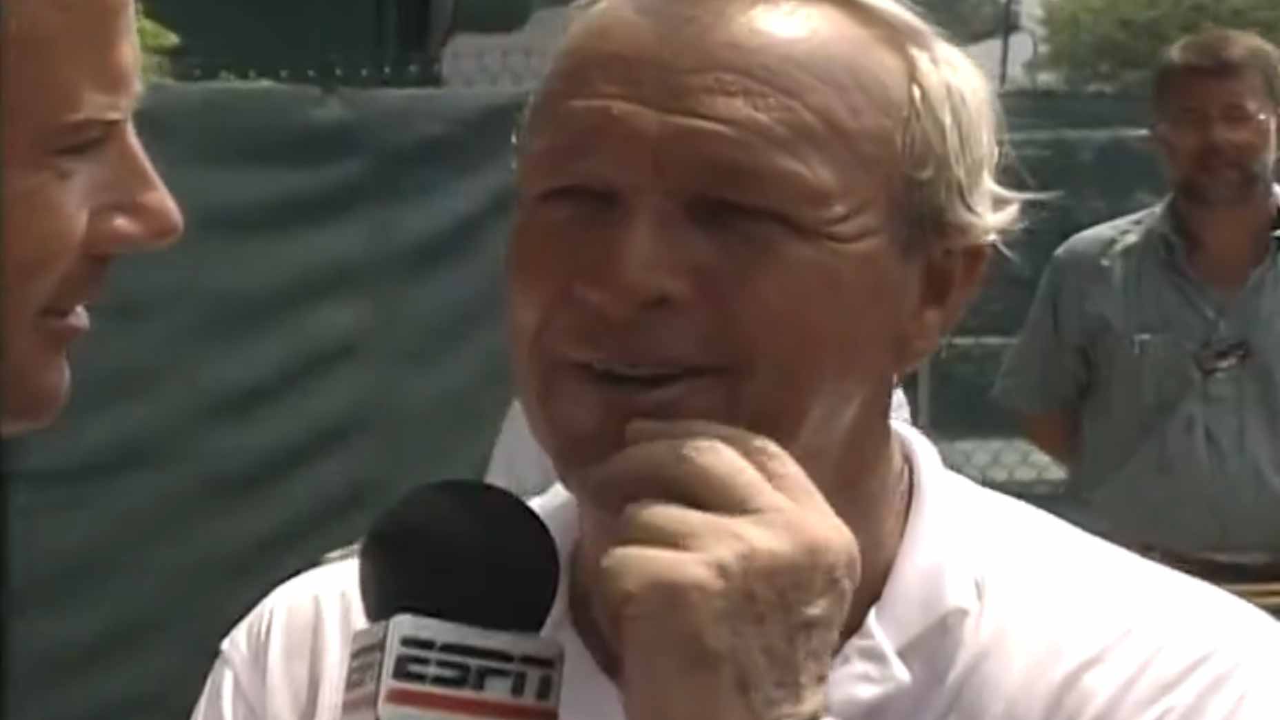Arnold Palmer during his final interview at the 1994 U.S. Open.