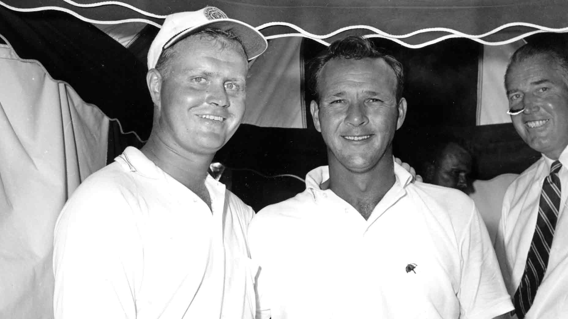 Jack and Arnie: great friends and rivals.