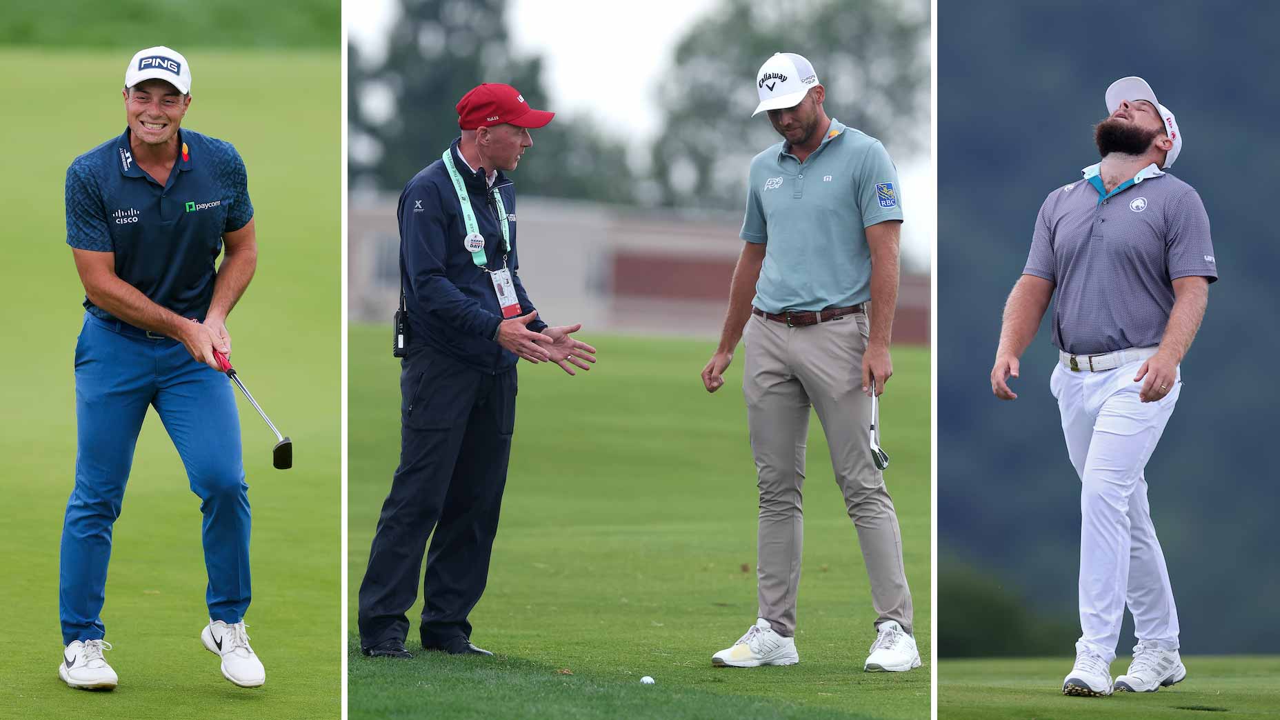 Viktor Hovland, Sam Burns and Tyrrell Hatton were in the thick of Sunday's action.