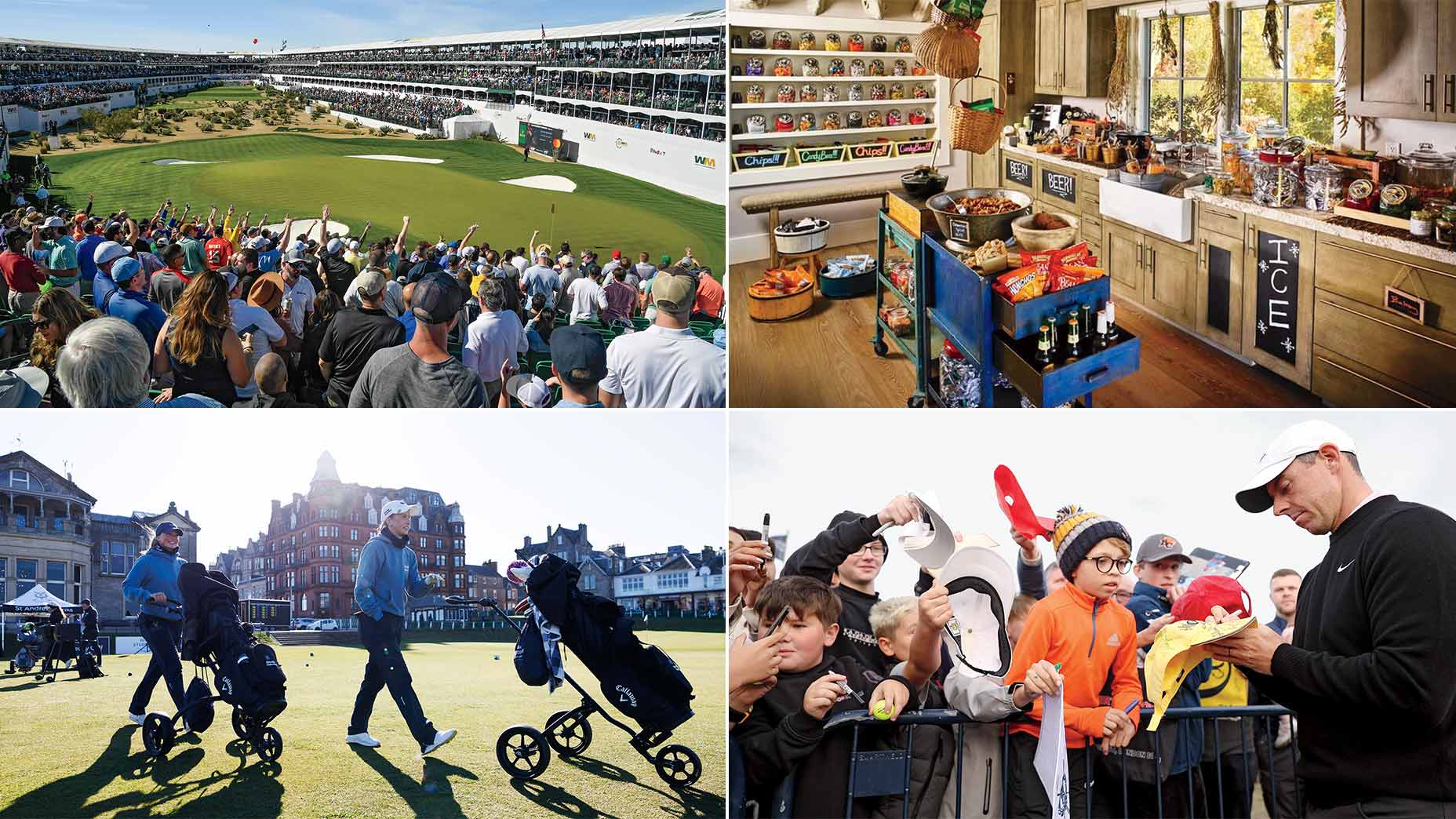 four photos of the best experiences in golf