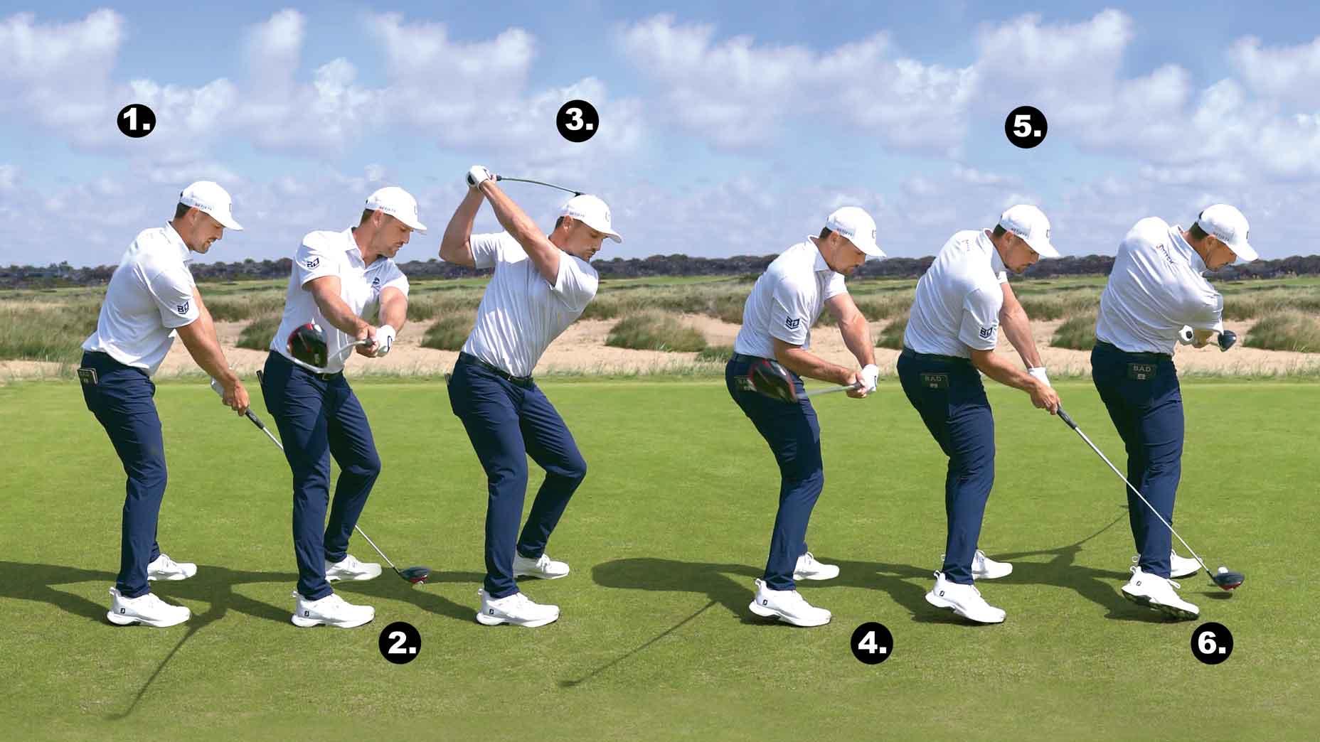 bryson dechambeau swing sequence with a driver