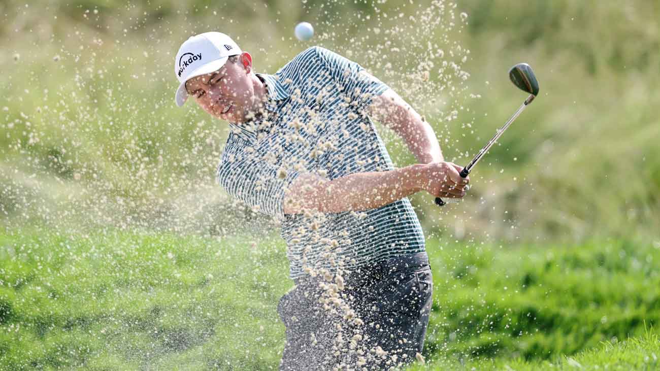 matt fitzpatrick playing oakmont in us open practice round