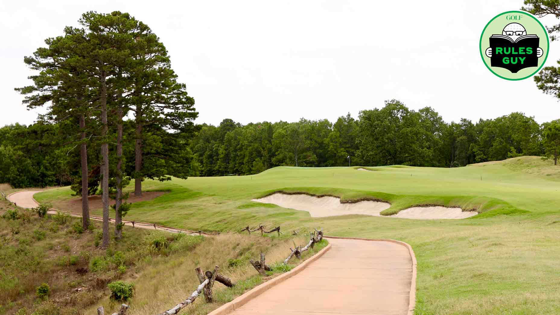 golf course with cart path