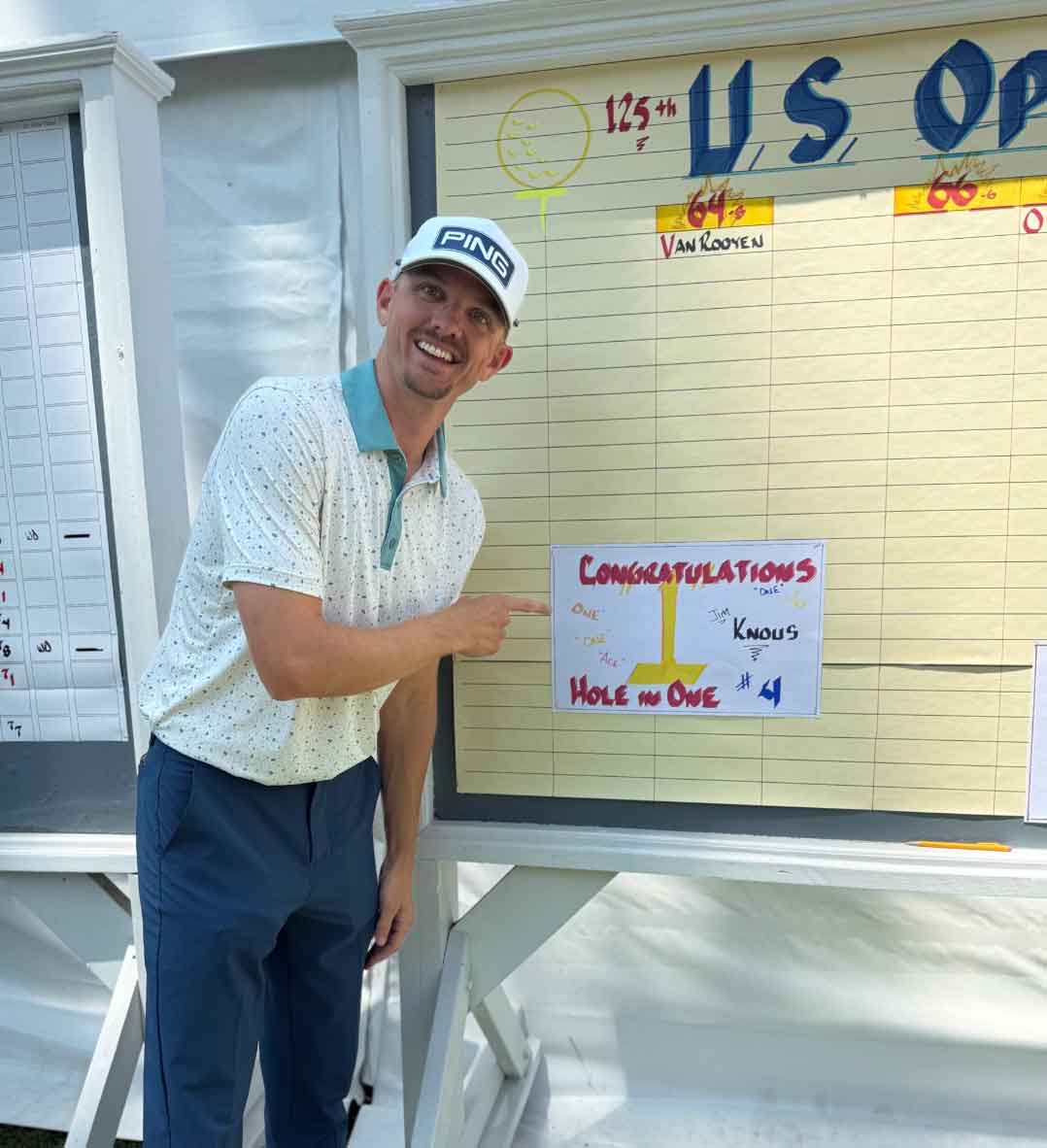 jim knous after hole in one at us open qualifier