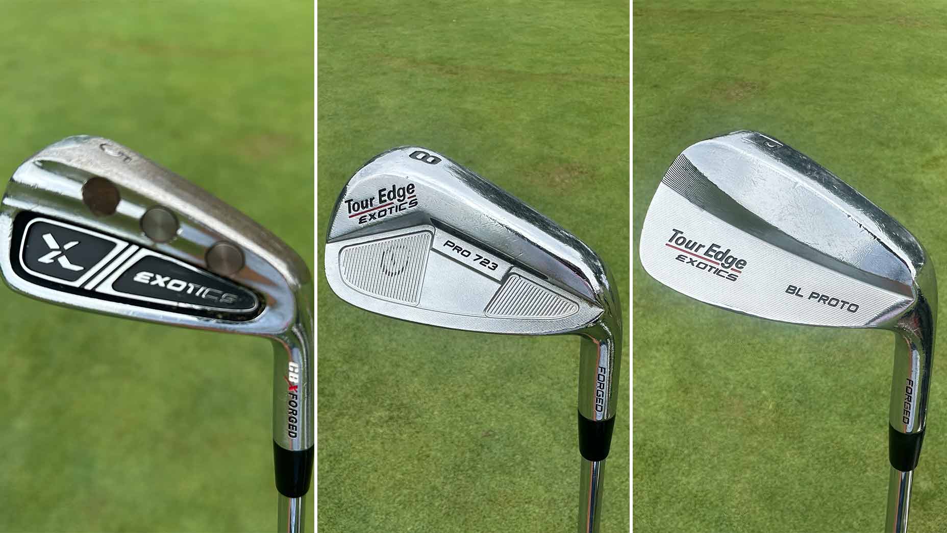 Bernhard Langer's Tour Edge irons.