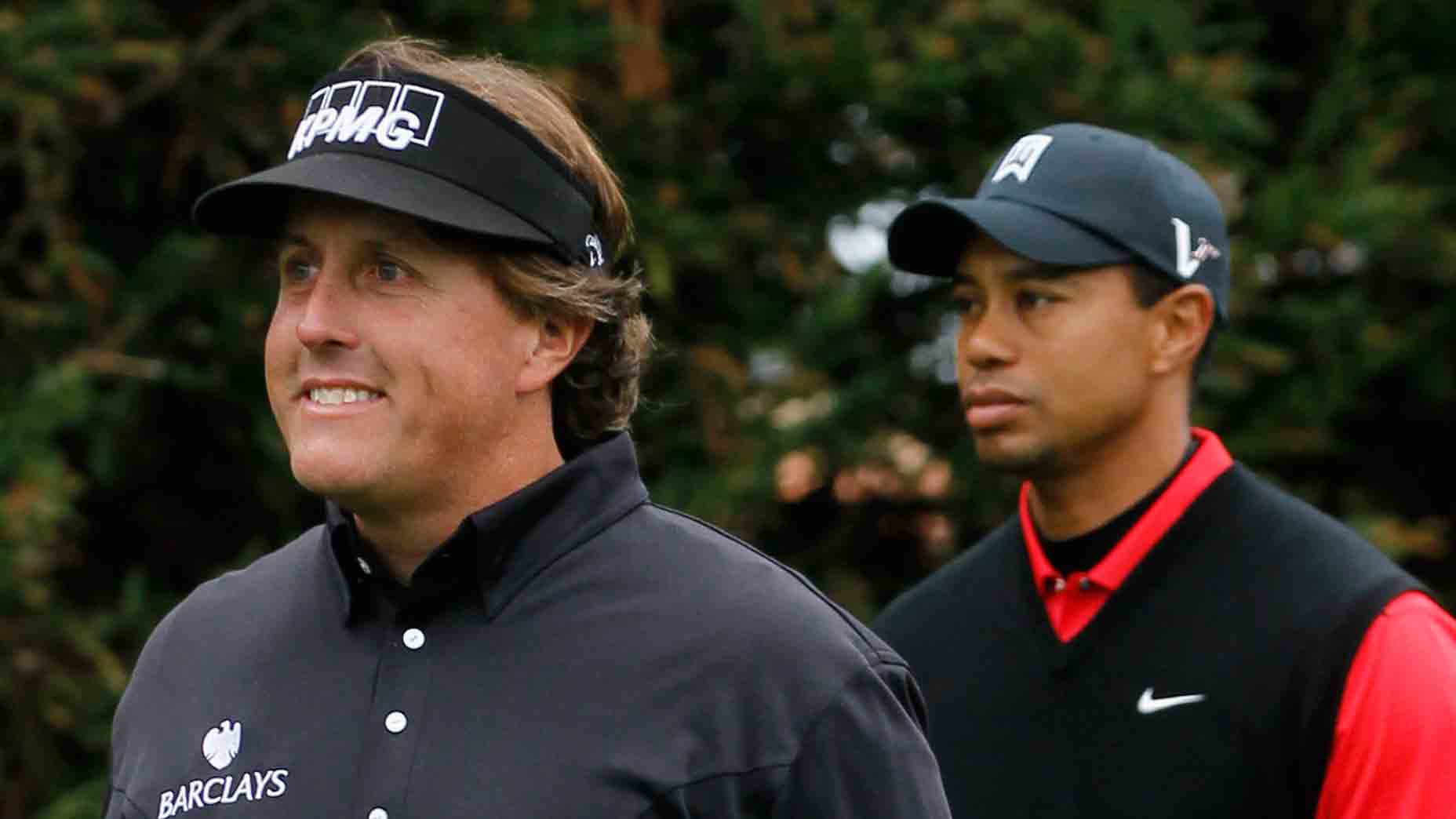 Phil Mickelson, Tiger Woods