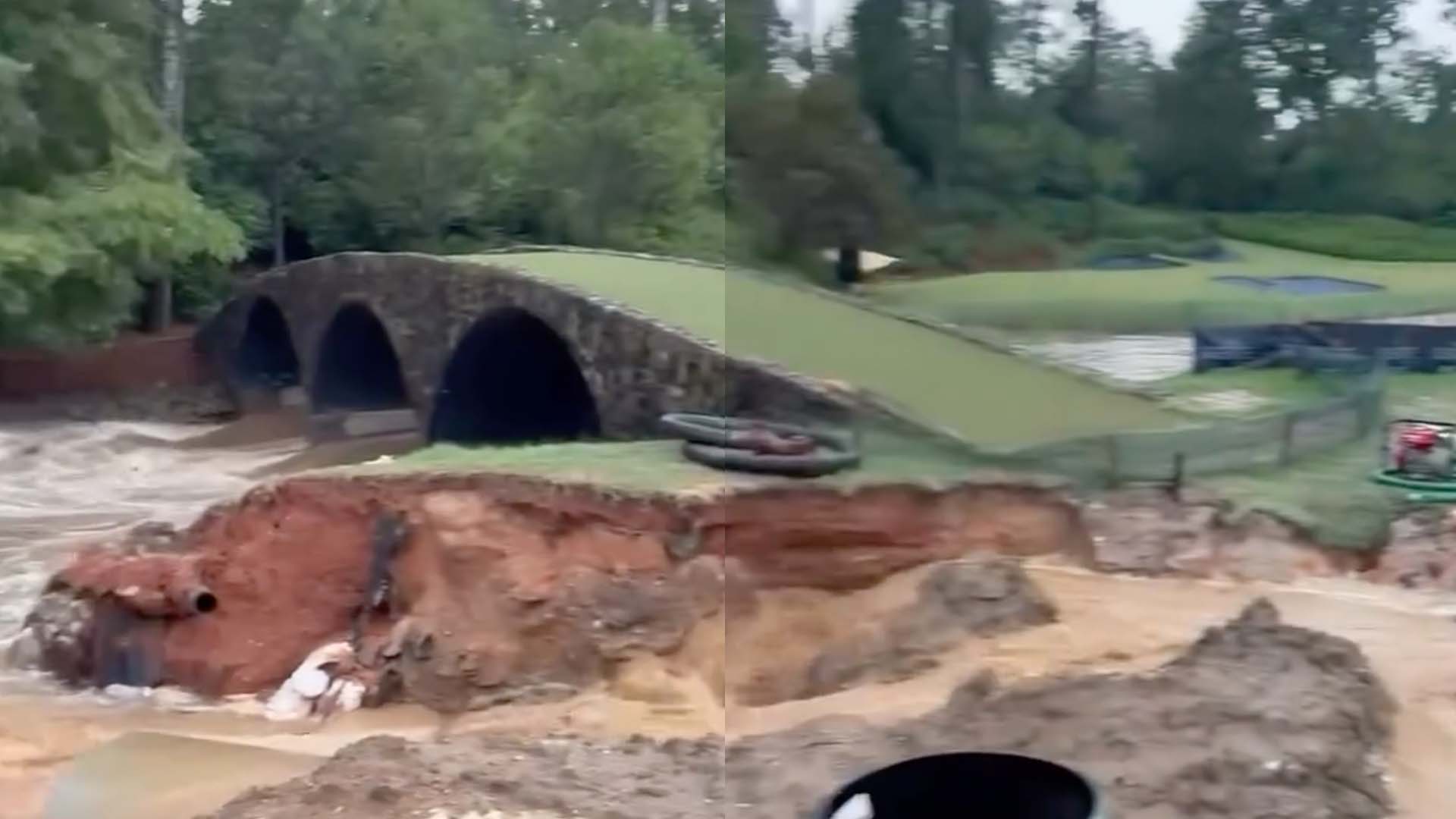 amen corner augusta flood