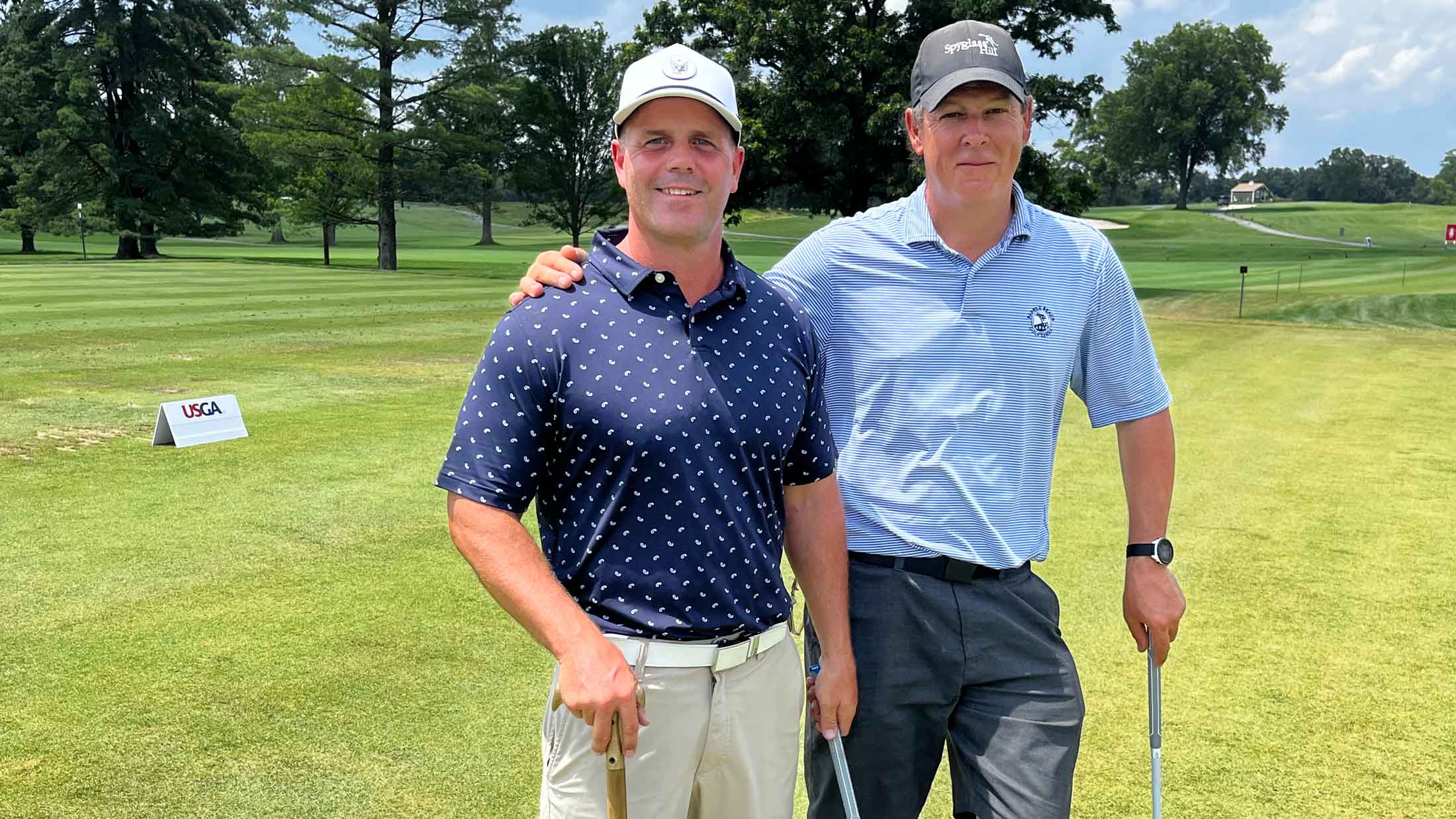 Justin Delp and Nick Galante at the 2025 U.S. Adaptive Open