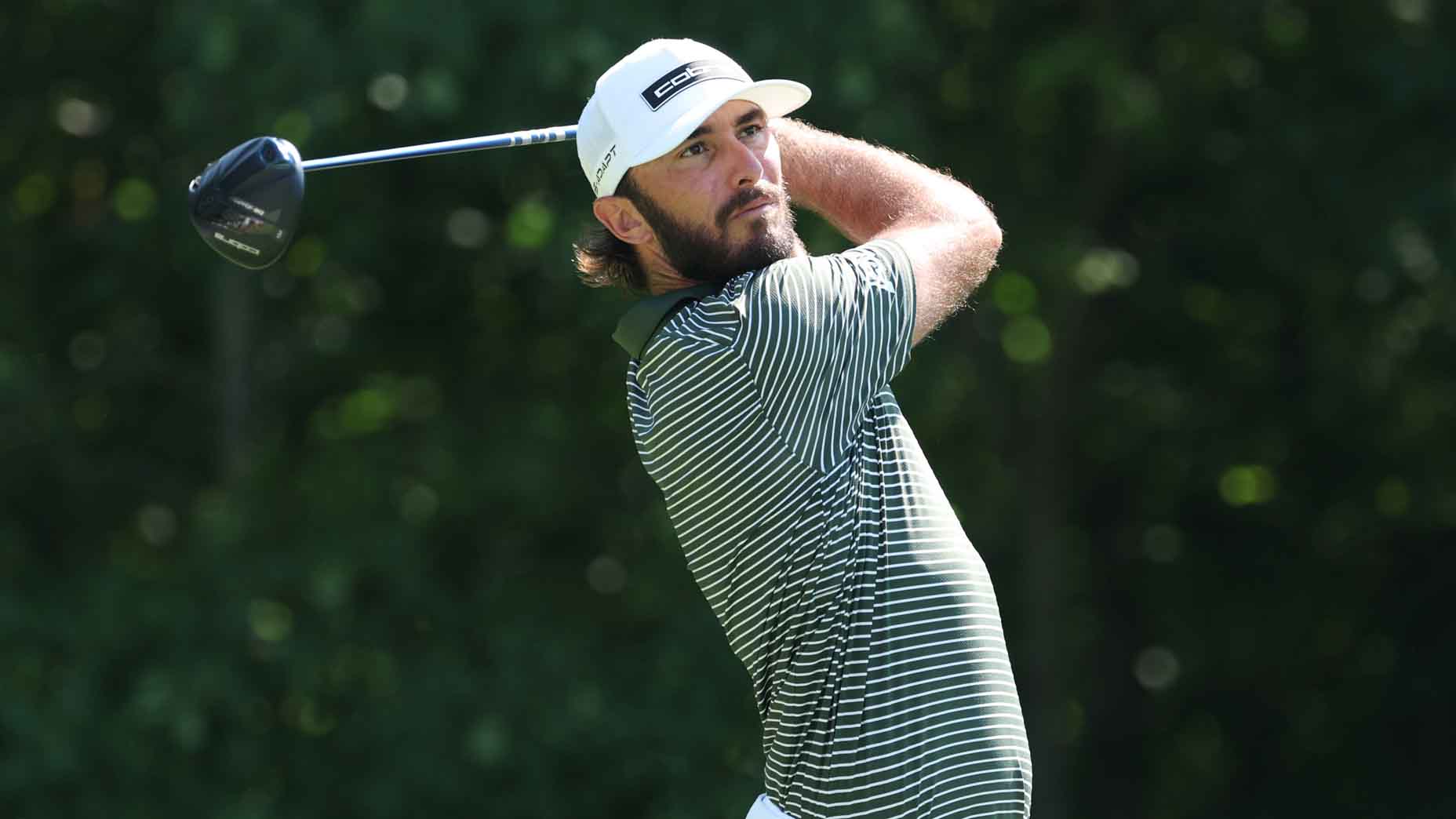 Max Homa hits a shot during the 2025 John Deere Classic