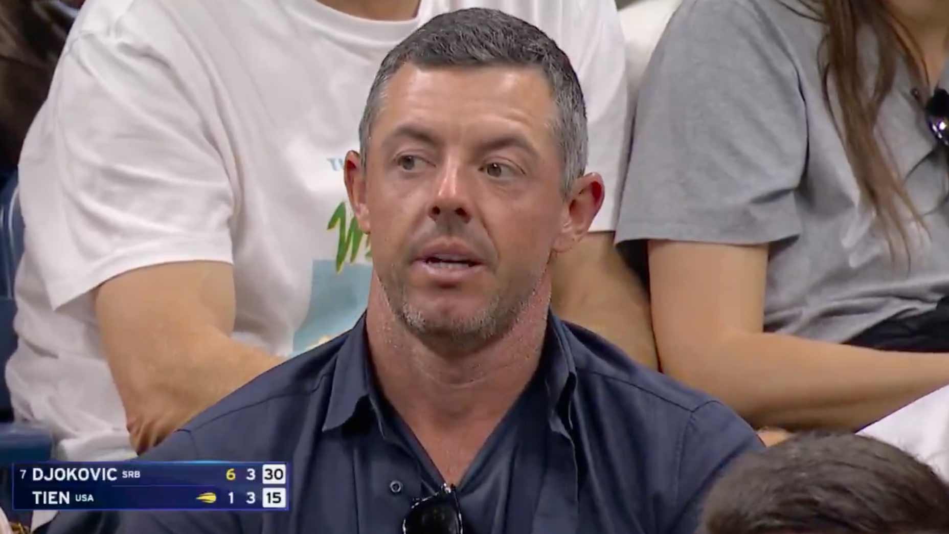 Rory McIlroy watches U.S. Open tennis after 2025 Tour Championship.