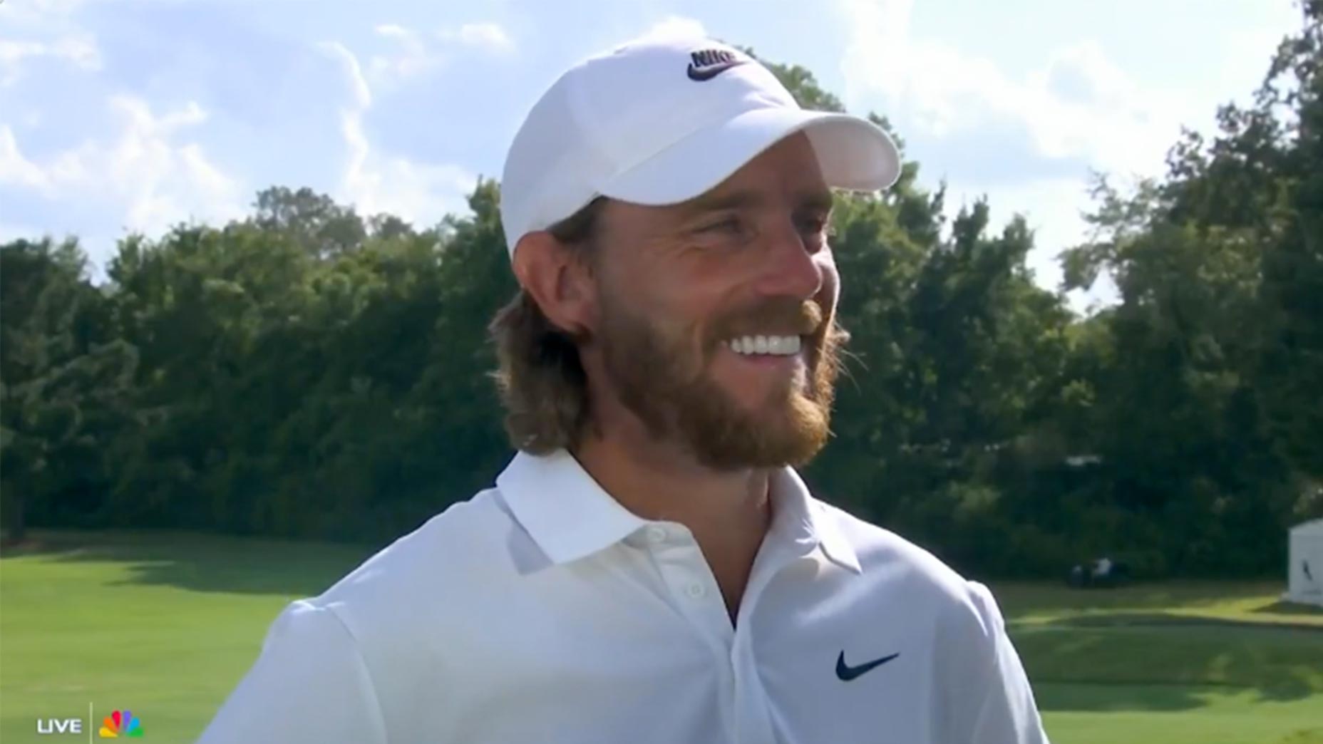 tommy fleetwood smiles in interview with NBC