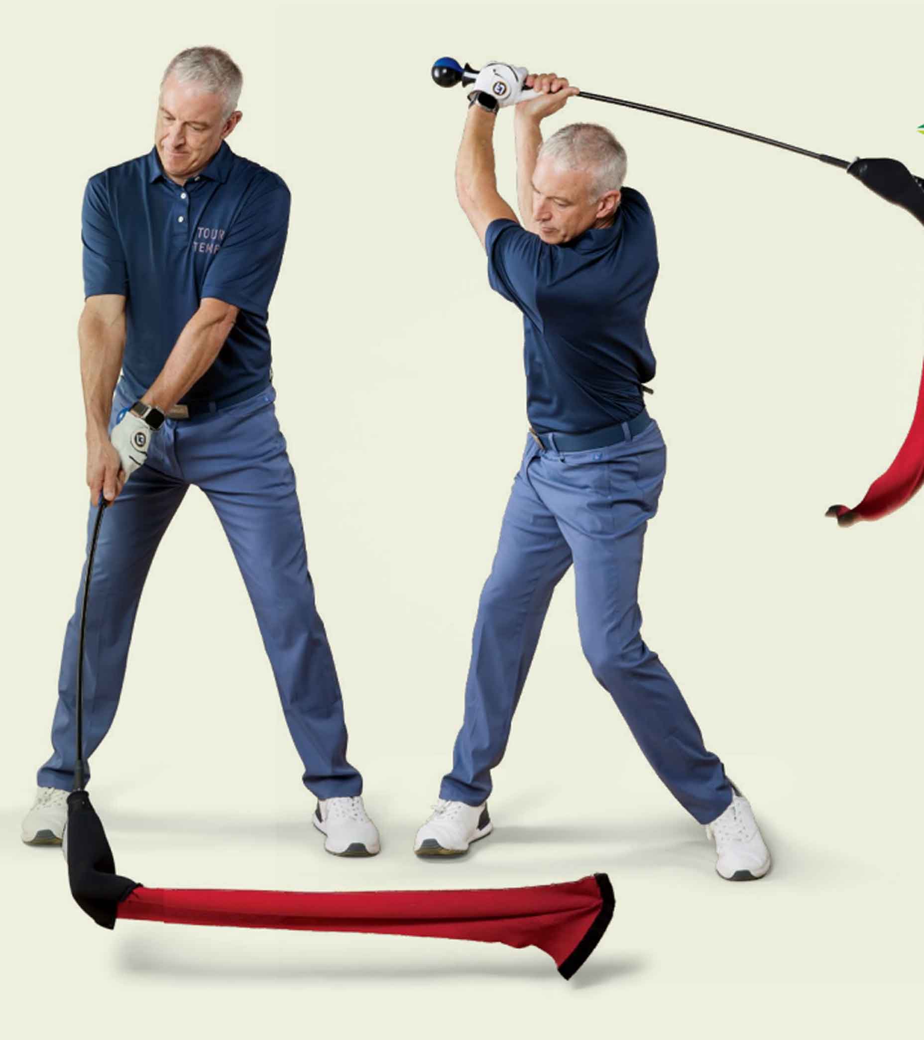 jon novosel jr demonstrates drill for creating force in backswing