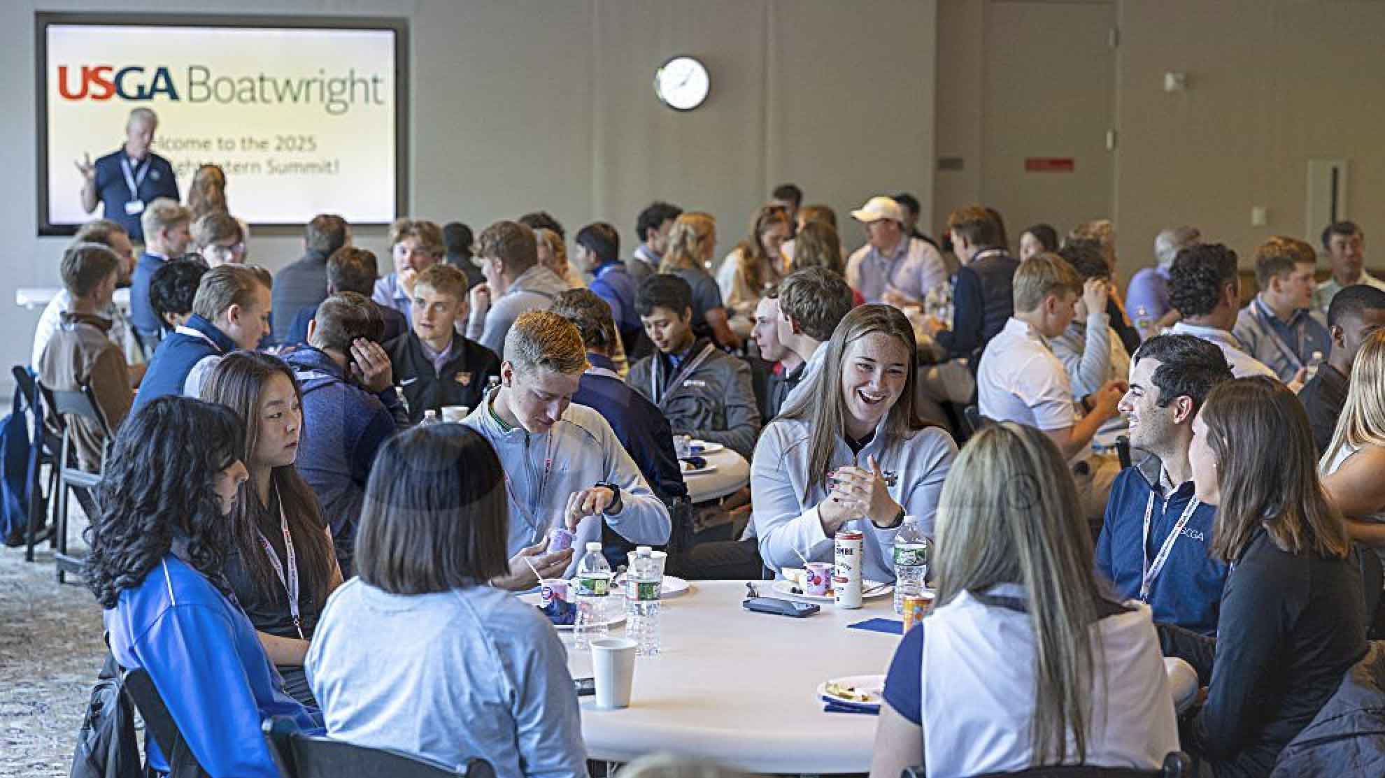 usga boatwright interns gathered at golf house