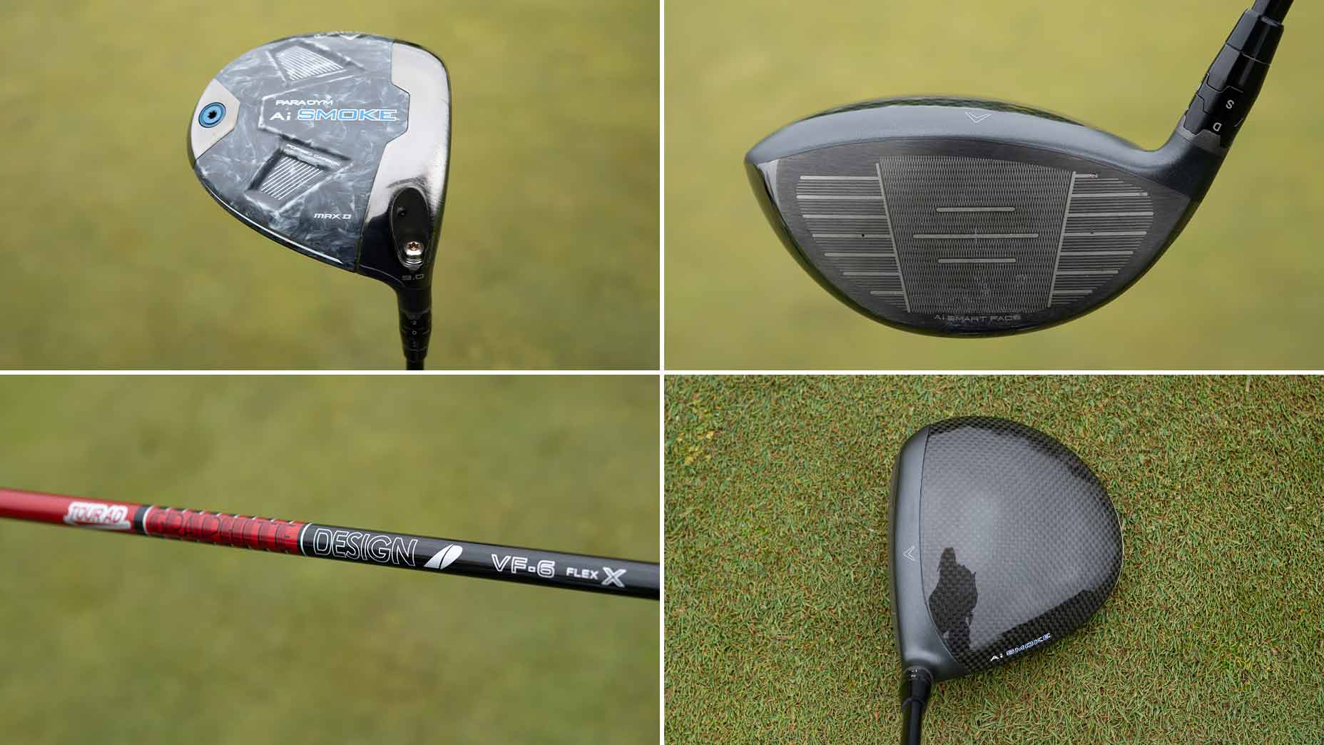 Alex Noren's Callaway Paradym Ai Smoke Max D driver.