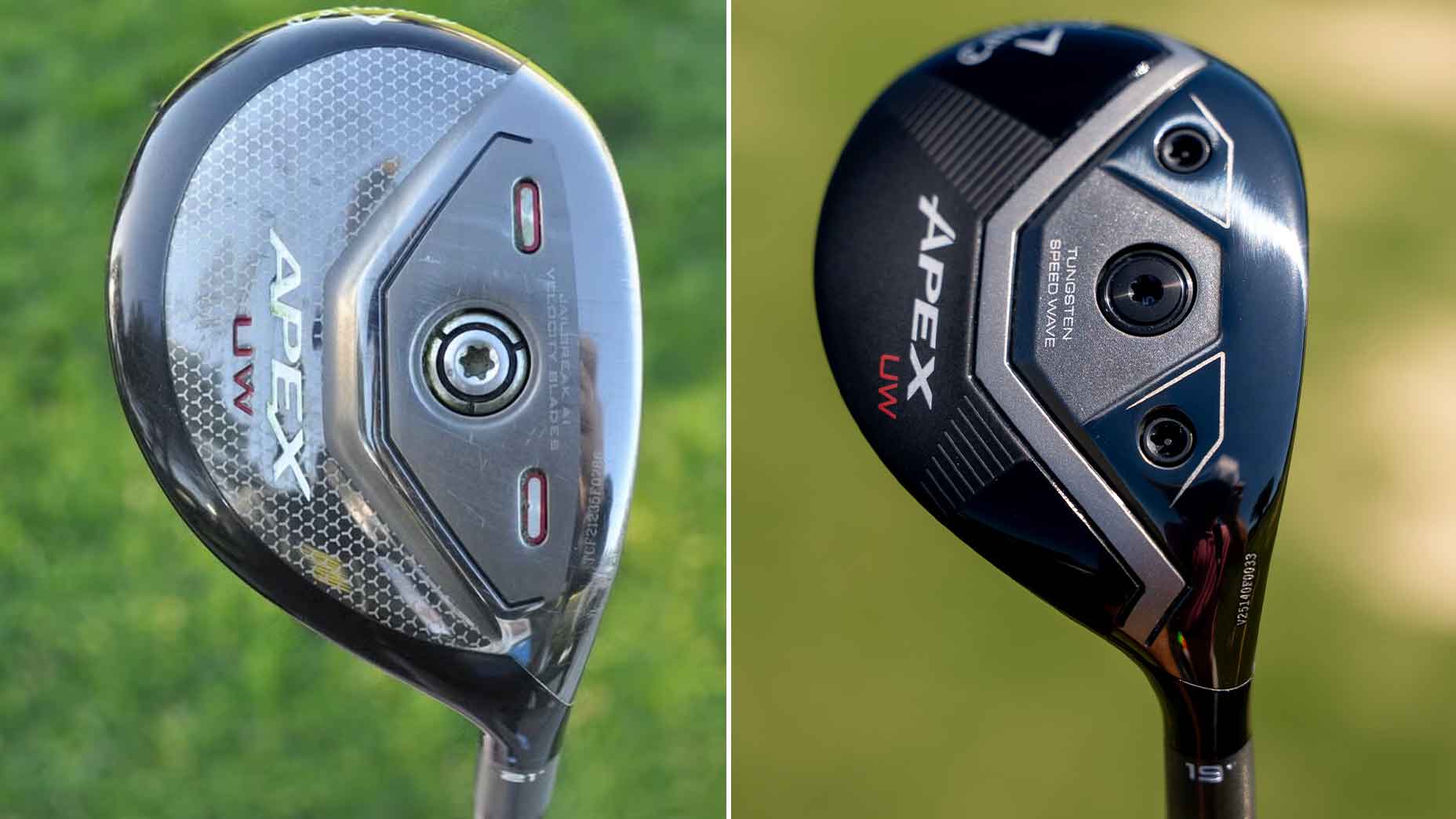 Callaway Apex UW 2021 and 2025 comparison.