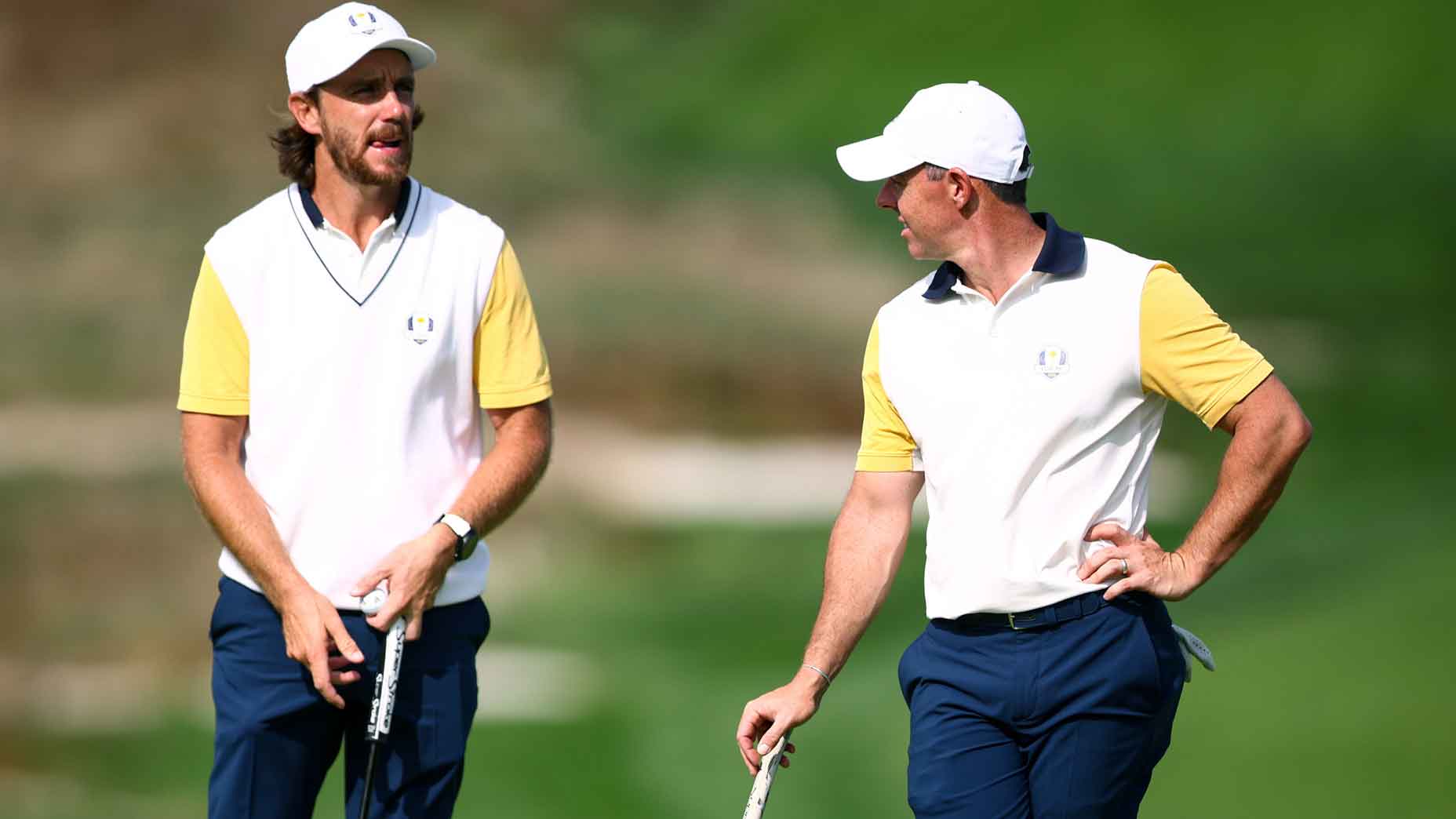 Rory McIlroy and Tommy Fleetwood at 2025 Ryder Cup