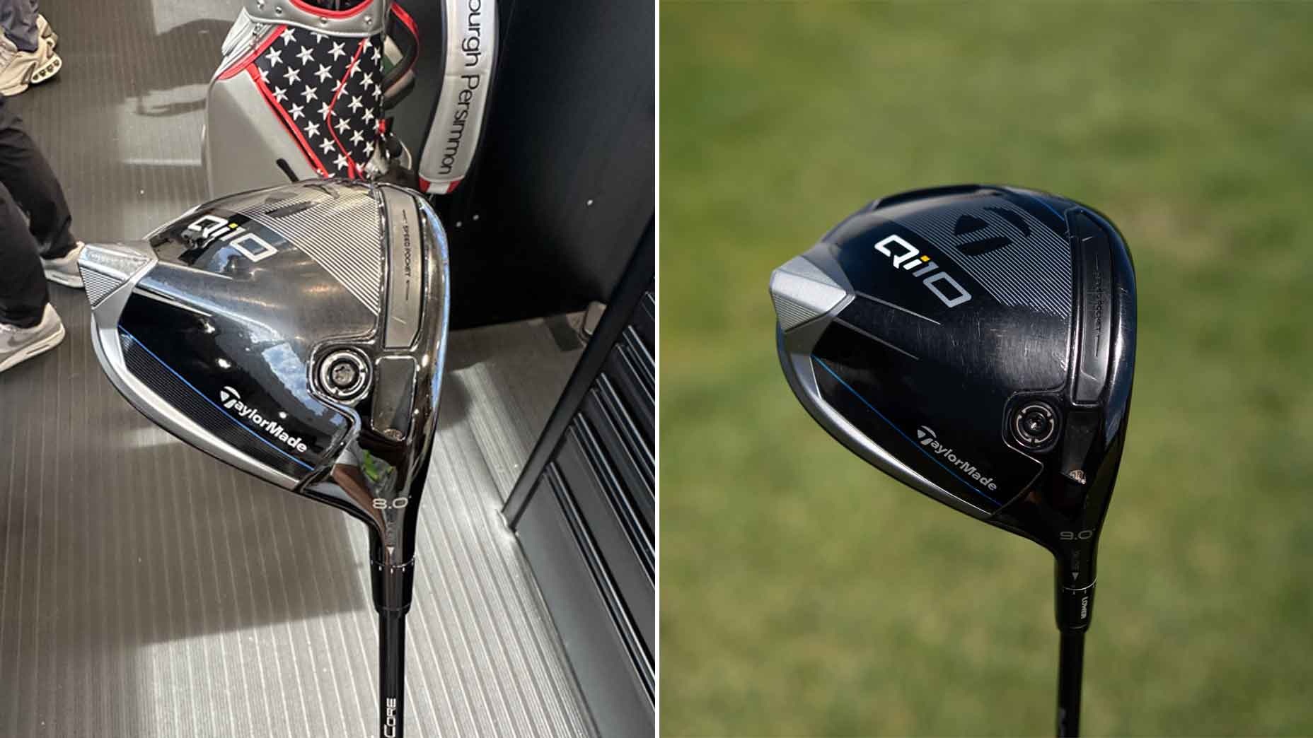 Scottie Scheffler's and Rory McIlroy's drivers.