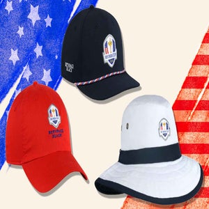 Ryder Cup logoed hats from Fairway Jockey