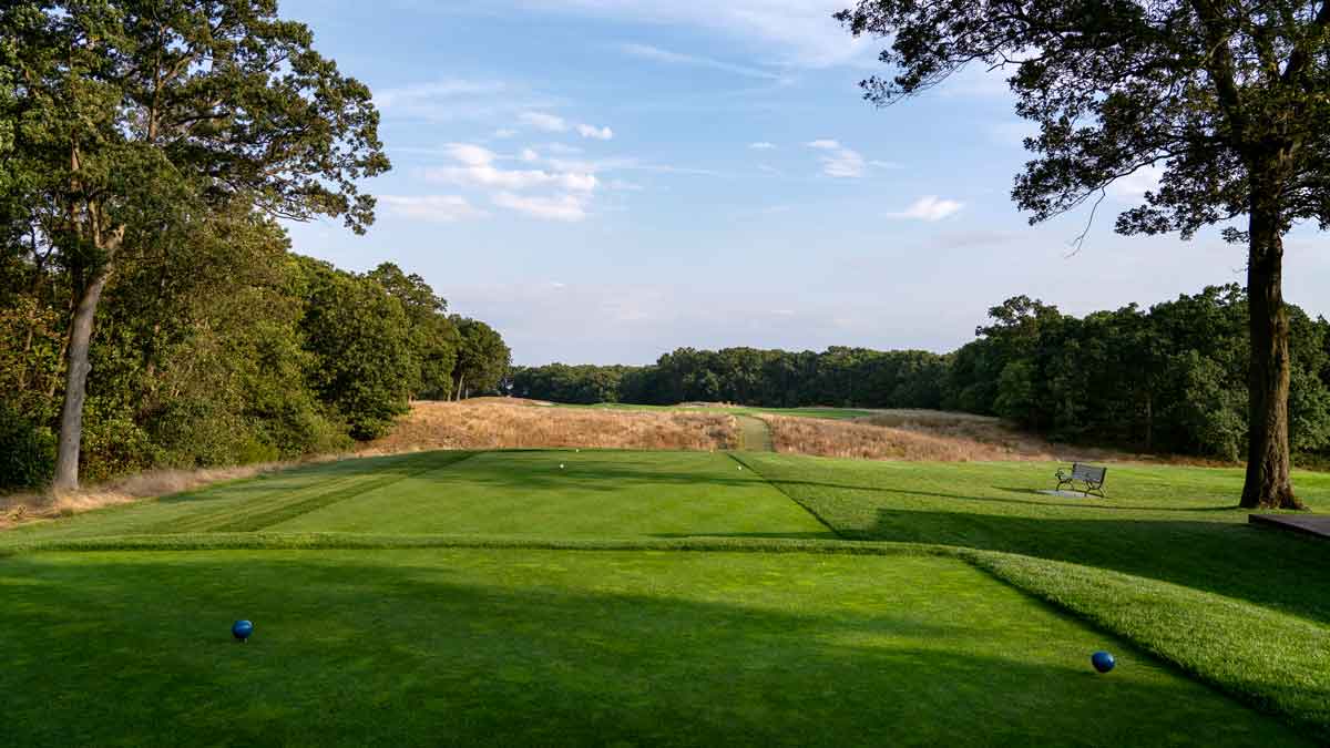 back tees on hole at bethpage black