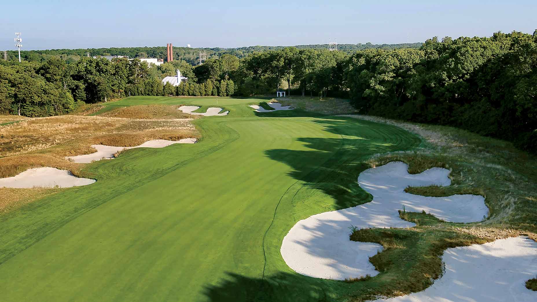 The 10th hole at Bethpage Black in Farmingdale, N.Y.