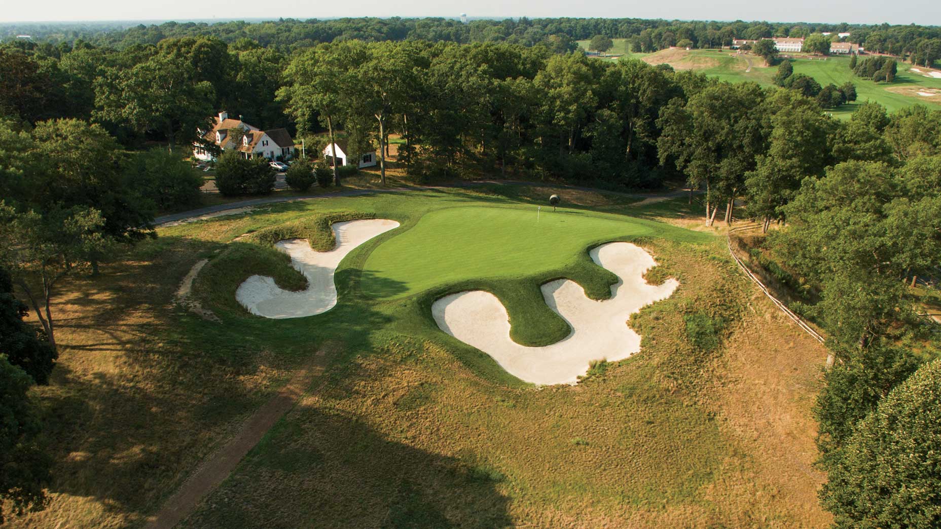 The 14th hole at Bethpage Black in Farmingdale, N.Y.