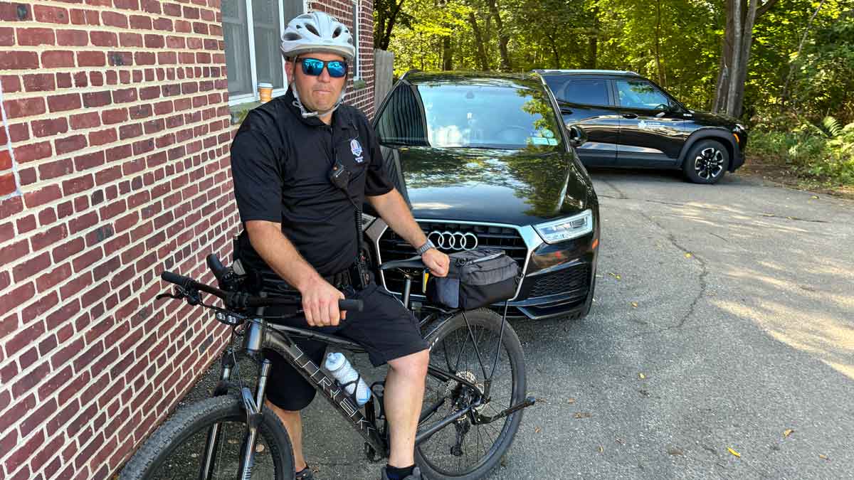 police officers on bikes at the ryder cup