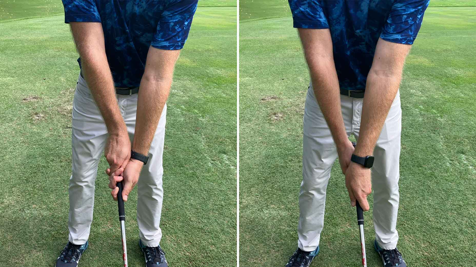 mark durland demonstrates two different grip techniques