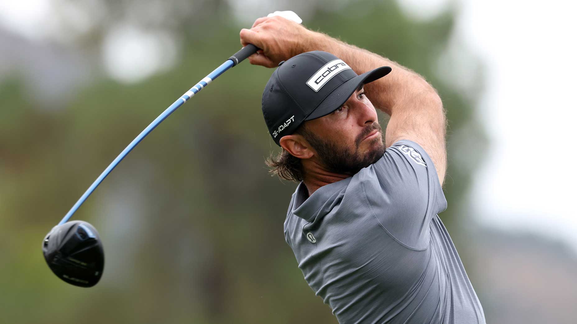 Max Homa tees off during the first round of the Procore Championship at Silverado Resort on Thursday in Napa, Calif.