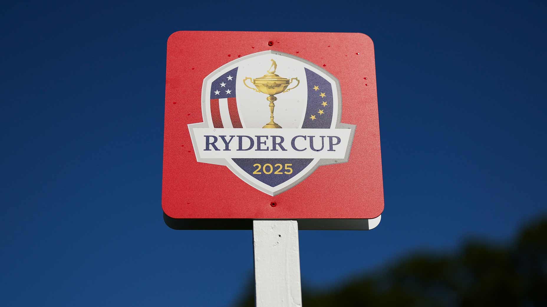 2025 Ryder Cup sign picutred at Bethpage Black.