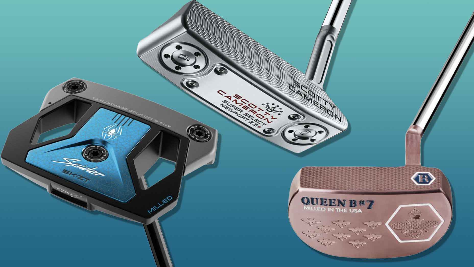 Soft (left), mid (middle) and firm (right) putter options available at Fairway Jockey.