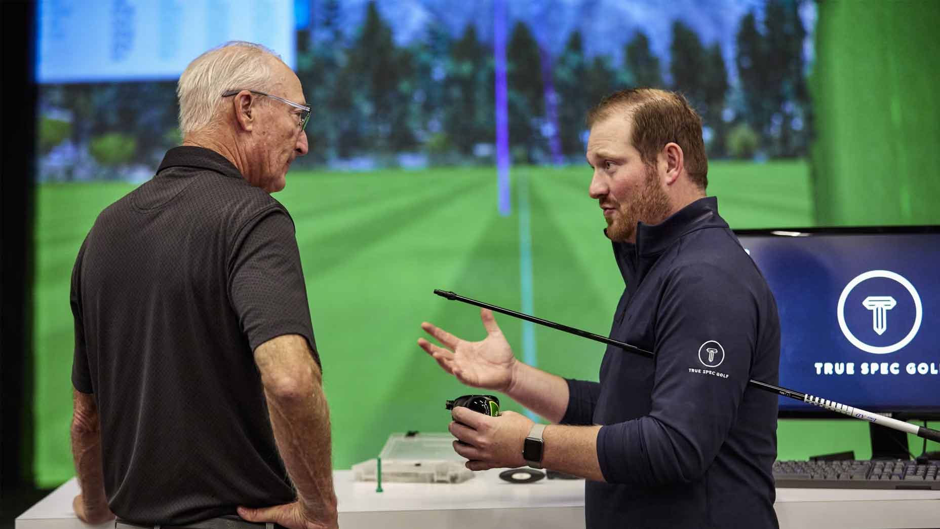 A fitting at True Spec Golf.
