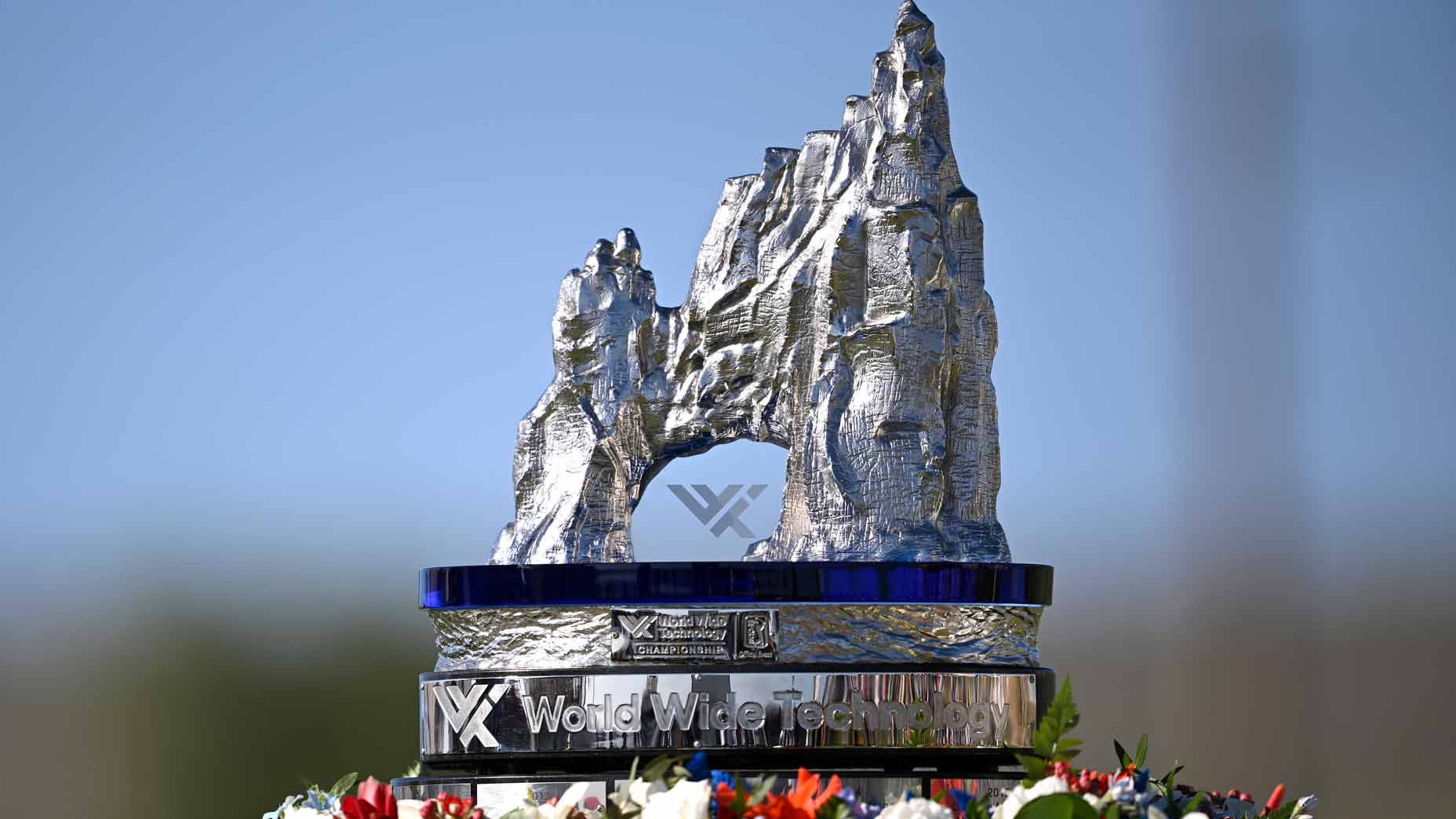 2025 World Wide Technology Championship purse: The trophy is seen at El Cardonal.