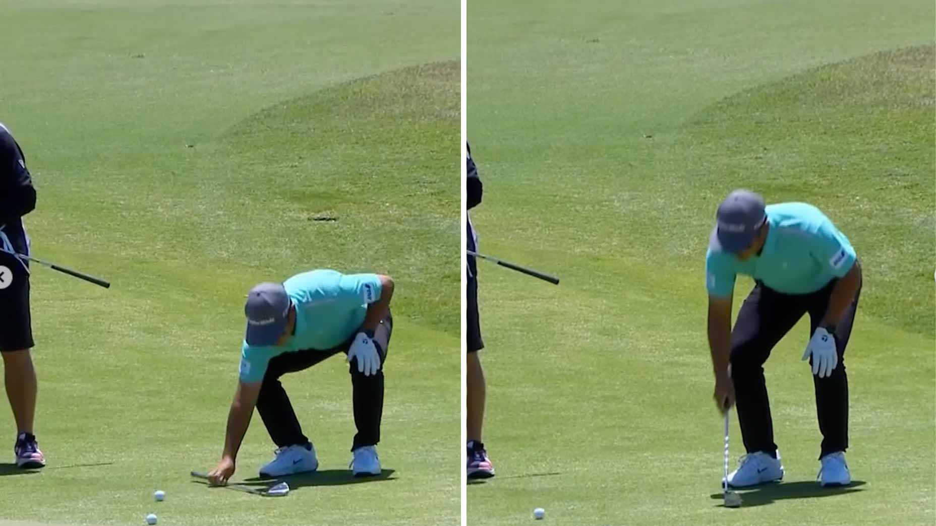 ryo hitsasune drops club at the Australian Open