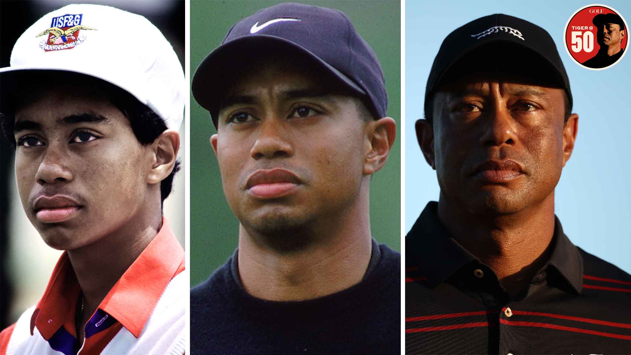 tiger woods montage from three stages of his career
