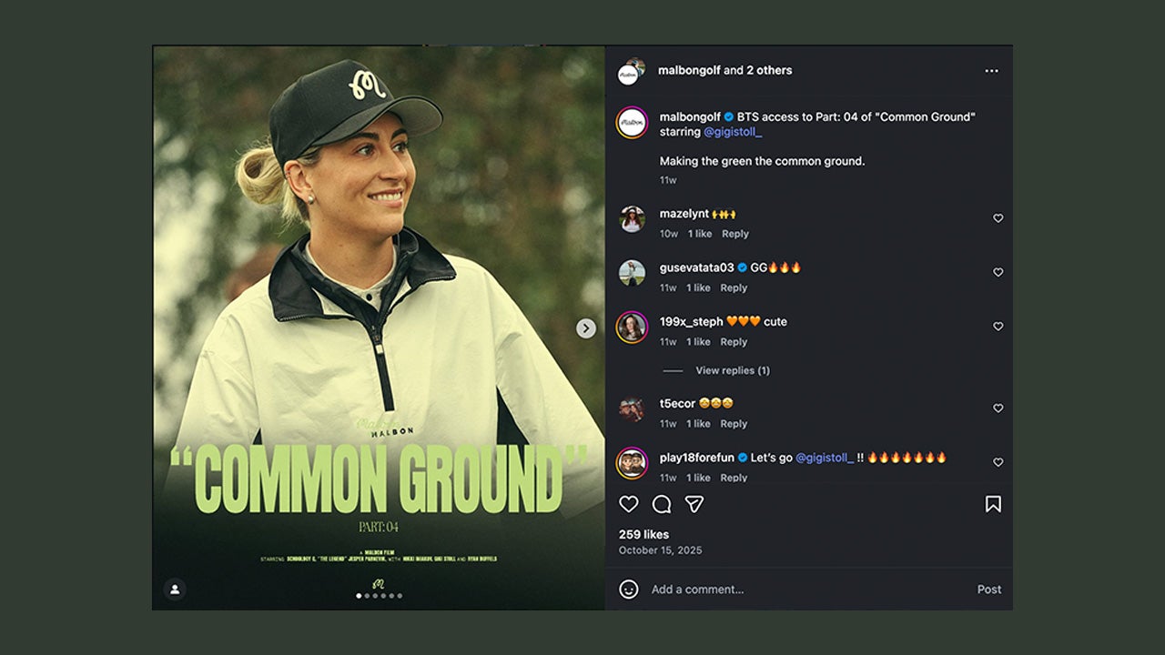 GiGi's Stolls 'Common Ground' campaign with Malbon Golf